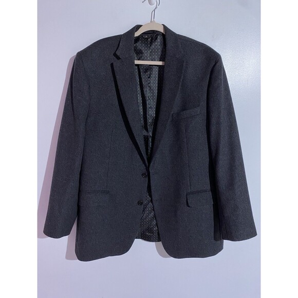 Ralph Lauren Blazer Mens 46L Gray Black Label Silk Wool Cashmere Business Office